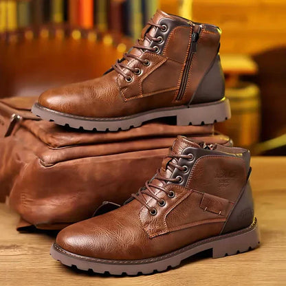 Jethro | Lace-up boots made from premium leather (Copy)