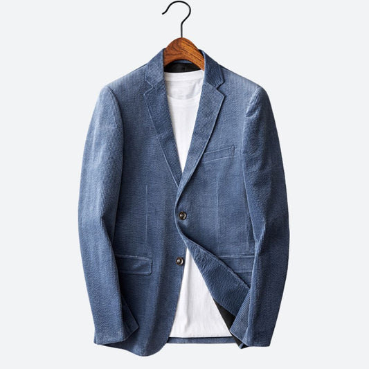 Schicker Blazer aus Samt für Männer – eleganter und luxuriöser Samtblazer, ideal für kühle Herbst- und Wintertage